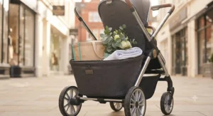 stylish-storage-basket-luxury-travel-system-pushchair